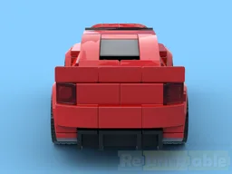 Red race car