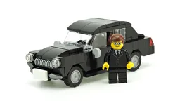 Old black car