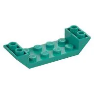 Brick Sloped Inverted 45° 6 x 2 Double with 2 x 4 Recessed / Dark Turquoise