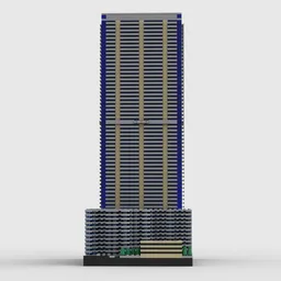 Panorama Tower at 1/650th Scale