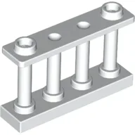 Fence Spindled 1 x 4 x 2 [2 Top Studs] / White