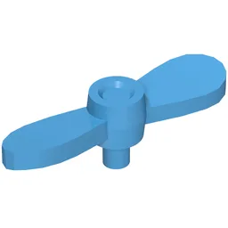 Propeller with Pin / Dark Azure