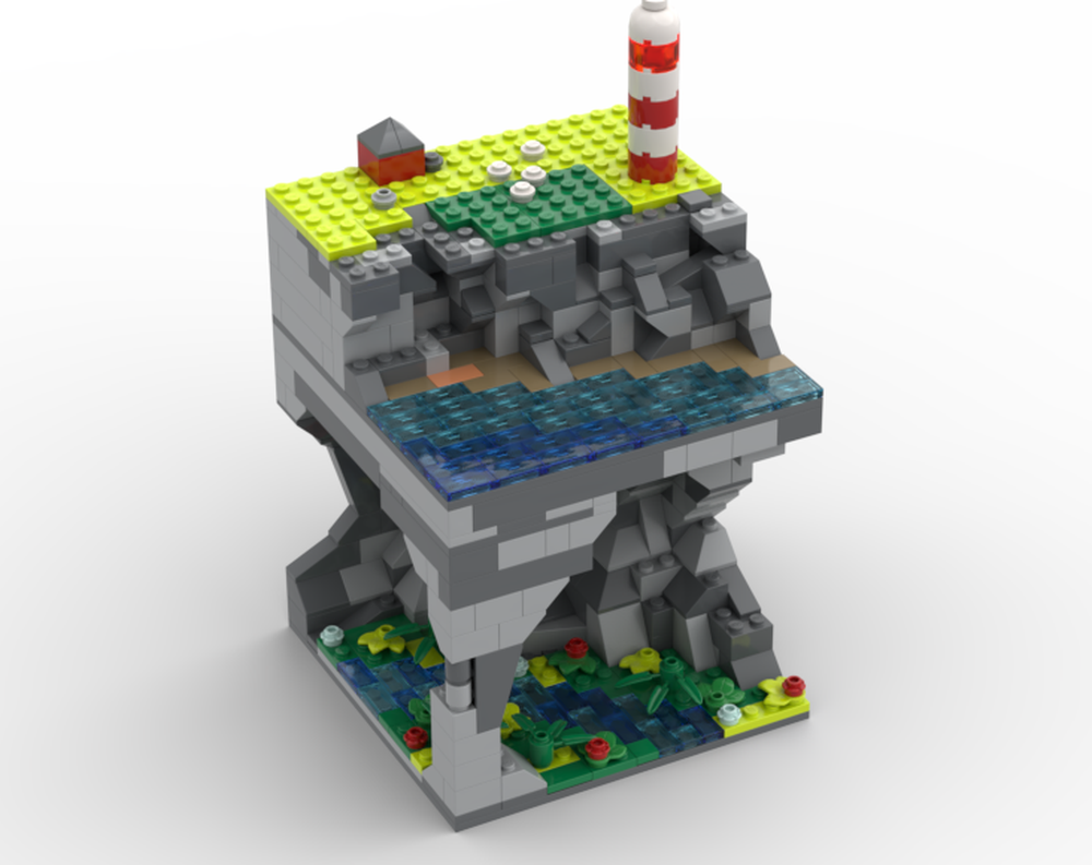 Lego Combinated Cave & Coast Diorama