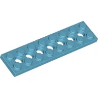 Technic Plate 2 x 8 [7 Holes] / Medium Azure