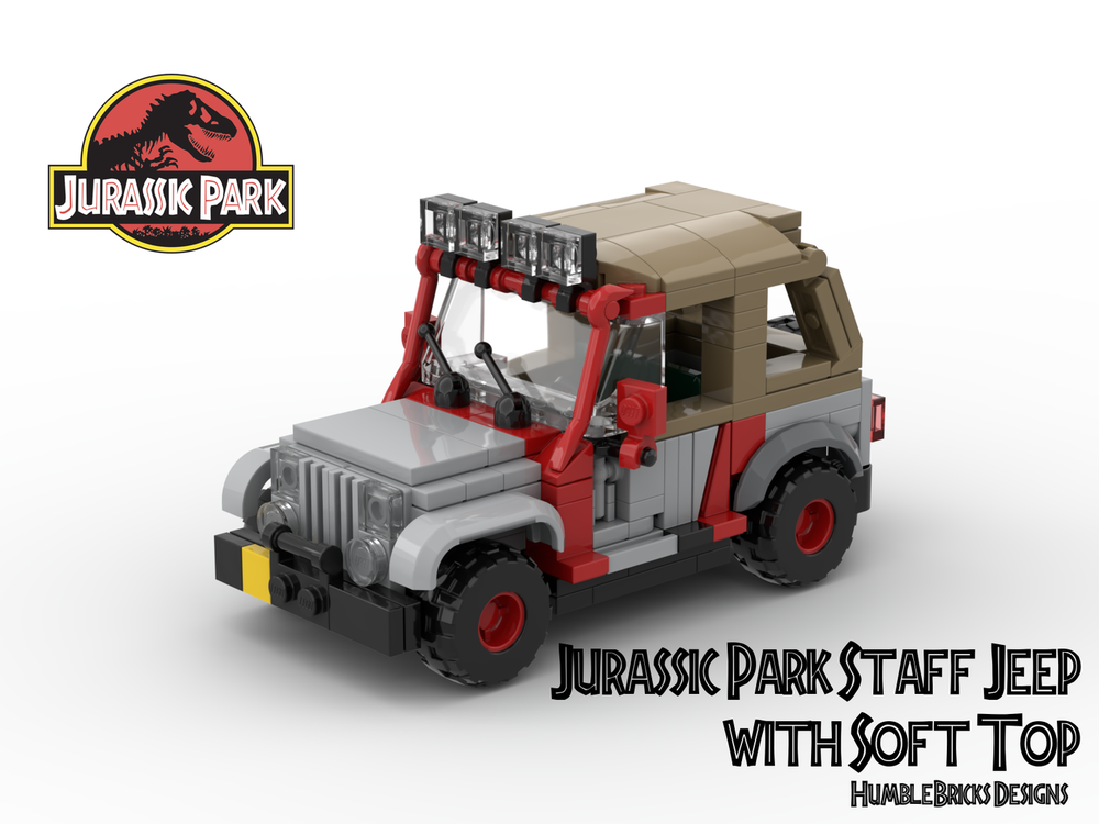 Lego Jurassic Park Staff Jeep with Soft Top