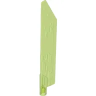 Large Figure Weapon Sword, Blade with Bar, Single Edge / Trans-Bright Green