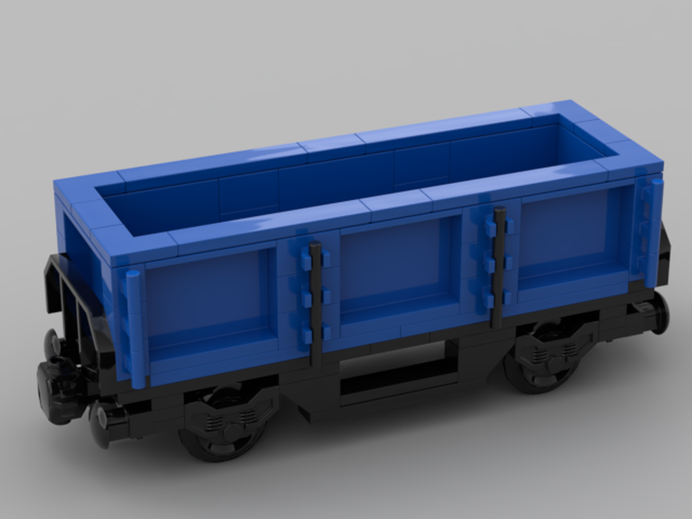 Lego Open Freight Wagon Blue