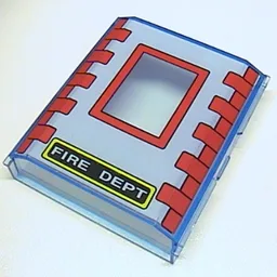 Panel 2 x 8 x 8 with Bricks and 'FIRE DEPT' Print