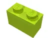 Brick 1 x 2 / Lime