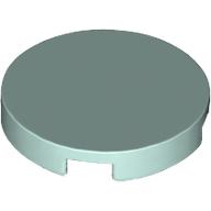 Lego Tile Round 2 x 2 with Bottom Cross / Aqua
