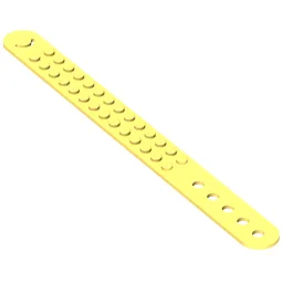DOTS Bracelet 2 Stud Wide / Bright Light Yellow