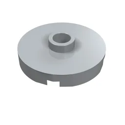 Plate Special Round 2 x 2 with Center Stud (Jumper Plate) / Light Bluish Gray