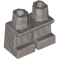 Lego Legs Short / Flat Silver