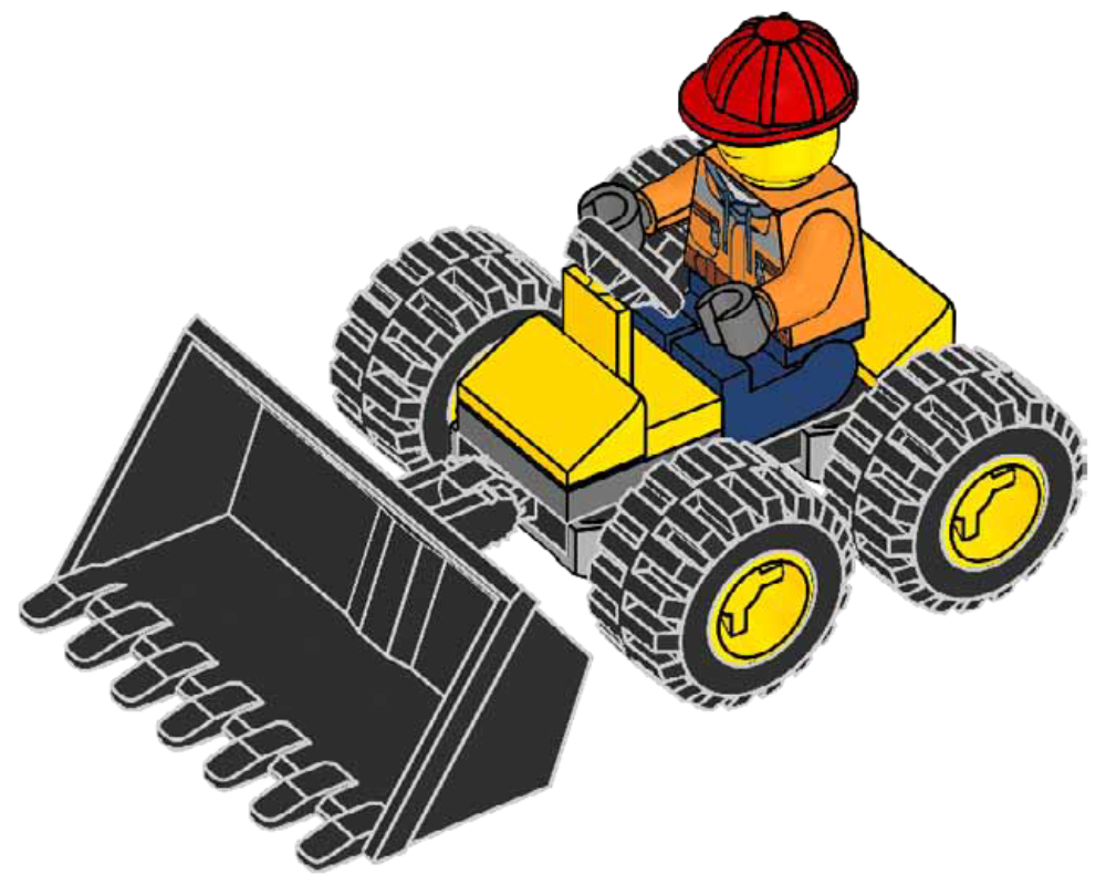 Lego Builder with Epic Digger