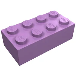 Brick 2 x 4 / Medium Lavender