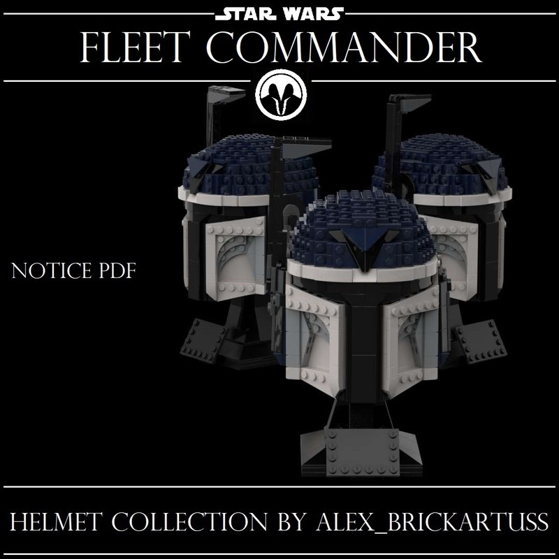 Lego Helmet Mandalorian Fleet Commander