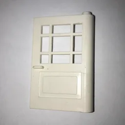 Minitalia Door 1 x 4 x 5 with 9 Panes / White