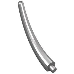 Animal Body Part / Plant, Tail / Claw / Horn / Branch / Tentacle, End Section / Flat Silver