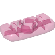 Lego Clikits Icon, Rectangle 3L with Hole / Trans-Dark Pink