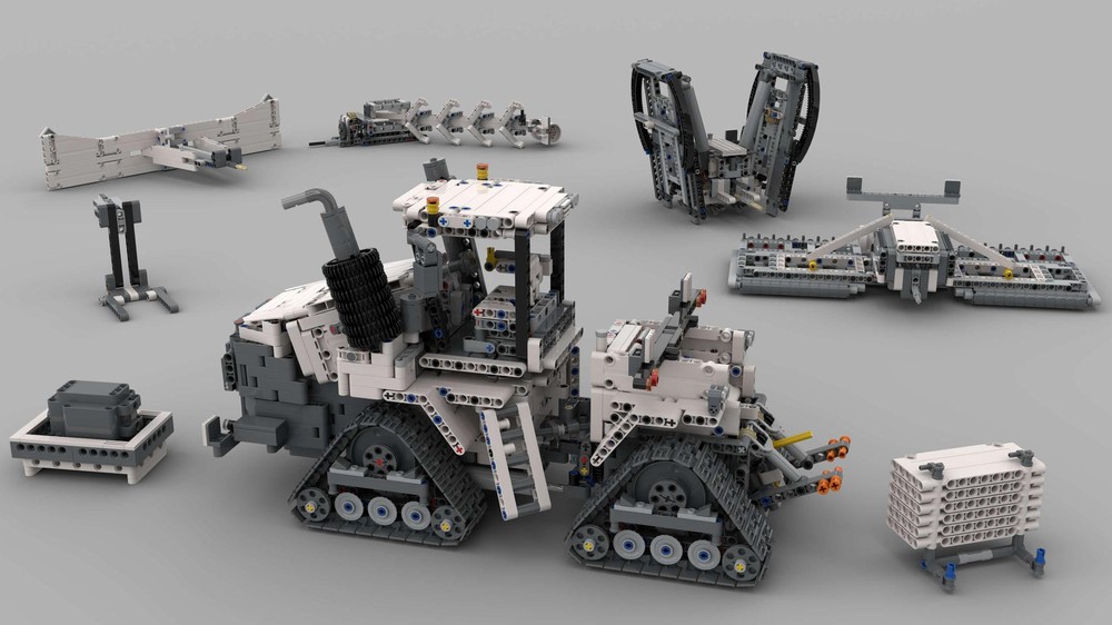 Lego 42100 C-Model: Case IH Quadtrac 620 with 6 attachments