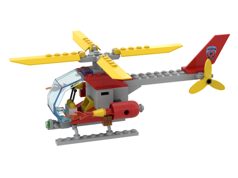 Lego Fire Chief Helicopter