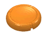 Lego Large Figure Throwing Disc, Kanoka [Plain] / Orange