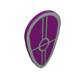 Shield Ovoid with Gungans Patrol Shield Print / Purple