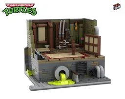 TMNT Master Splinters Sewer Dojo Diorama -Sewer Lair Addon