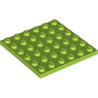 Lego Plate 6 x 6 / Lime