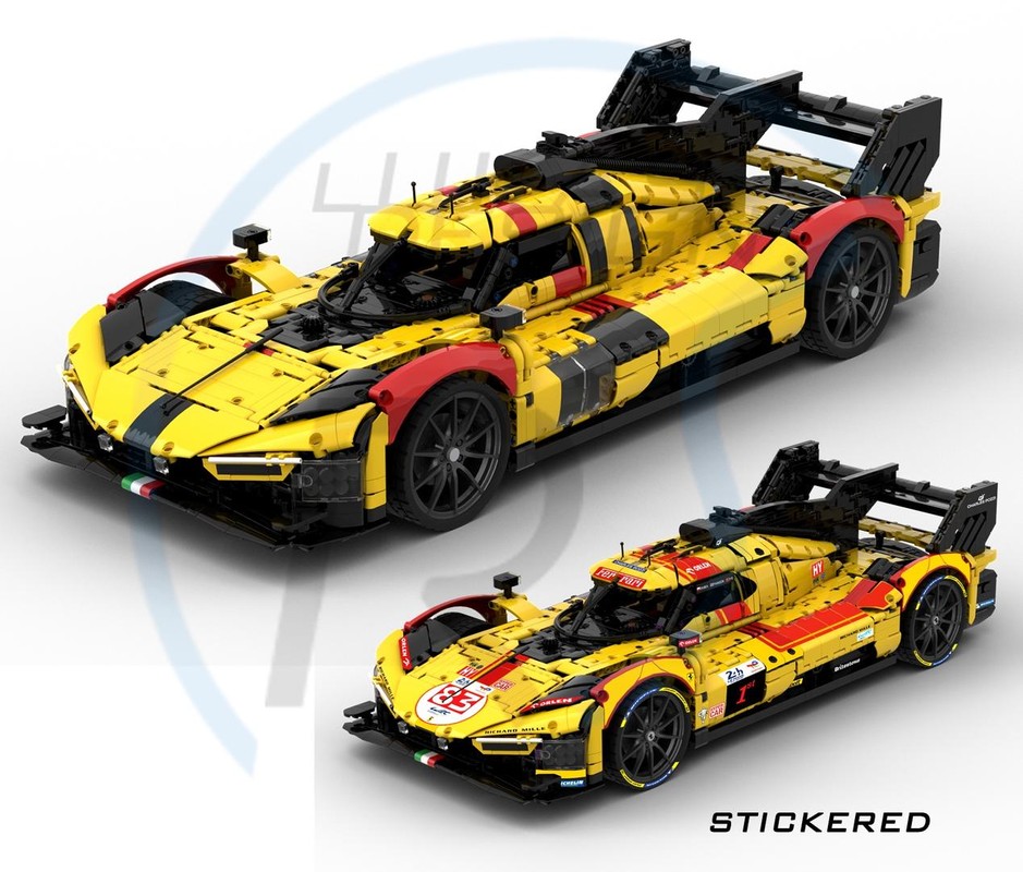 Lego Ferrar* Hypercar 499P AF Corse no.83 1:8 Scale (2025 LeMans winner)