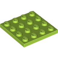 Lego Plate 4 x 4 / Lime