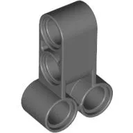 Technic Pin Connector Perpendicular Long / Dark Bluish Gray