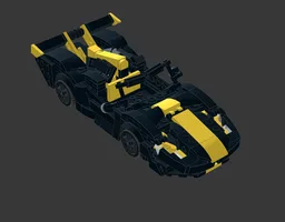 Black & Yellow Hypercar
