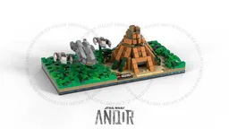Ultramicro Diorama : Shadow 6 & Yavin Base
