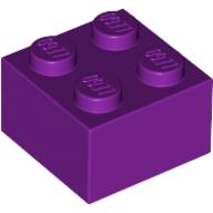 Lego Brick 2 x 2 / Light Purple