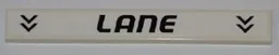 Tile 1 x 8 with Black Arrows and 'LANE' Pattern (Sticker) - Set 8123