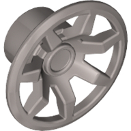 Lego Wheel Cover 7 Spoke for Wheel 55982 / Flat Silver