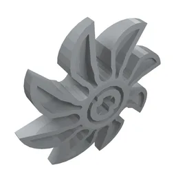 Propeller 8 Blade 5 Diameter / Light Bluish Gray