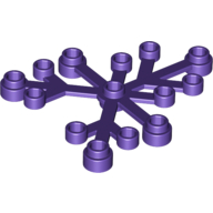 Lego Plant, Leaves 6 x 5 / Dark Purple