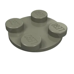 Turntable 2 x 2 Plate - Top / Dark Gray