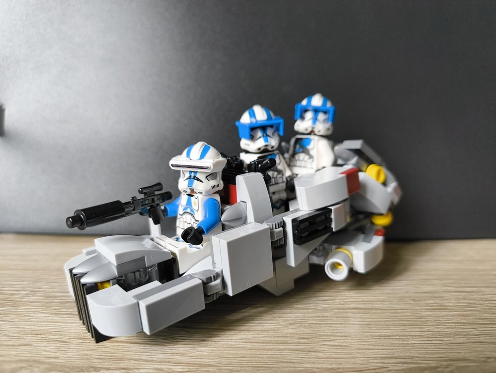 Lego 501st Heavy land speeder (made from 2x 501st clone battle packs - 75345)