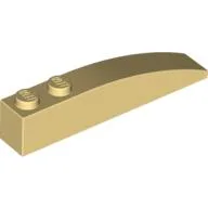 Brick Curved 6 x 1 / Light Yellow