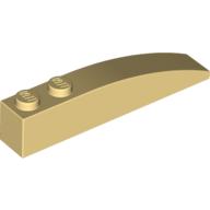 Lego Brick Curved 6 x 1 / Light Yellow