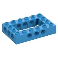 Technic Brick 4 x 6 with 2 x 4 Opening / Dark Azure