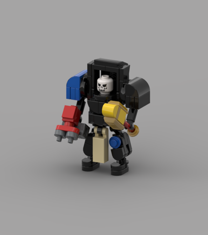 Lego Chaplain in Terminator Armour ULTRAMARINES