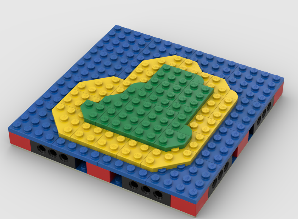 Lego MILS replacement of pirate island baseplate 3867p01