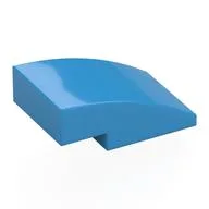 Brick Curved 3 x 2 No Studs / Dark Azure