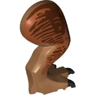 Animal Body Part, Dinosaur, Tyrannosaurus Rex Leg, Right, with Pin, Dark Orange and Reddish Brown Markings Print / Medium Nougat