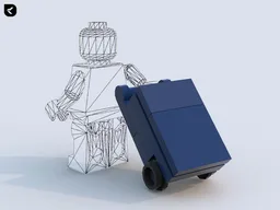 Minifig Scaled Suitcase