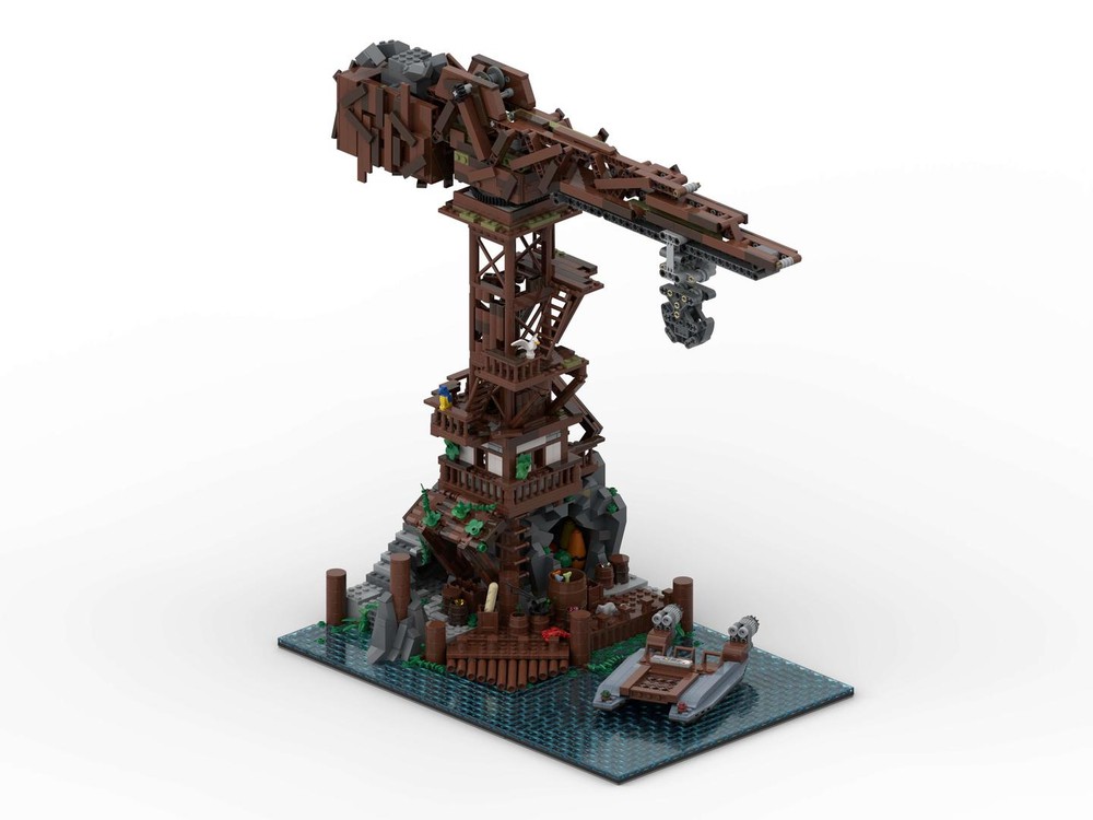 Lego MOC - Ninjago City MOC Building 03 - Harbour Crane